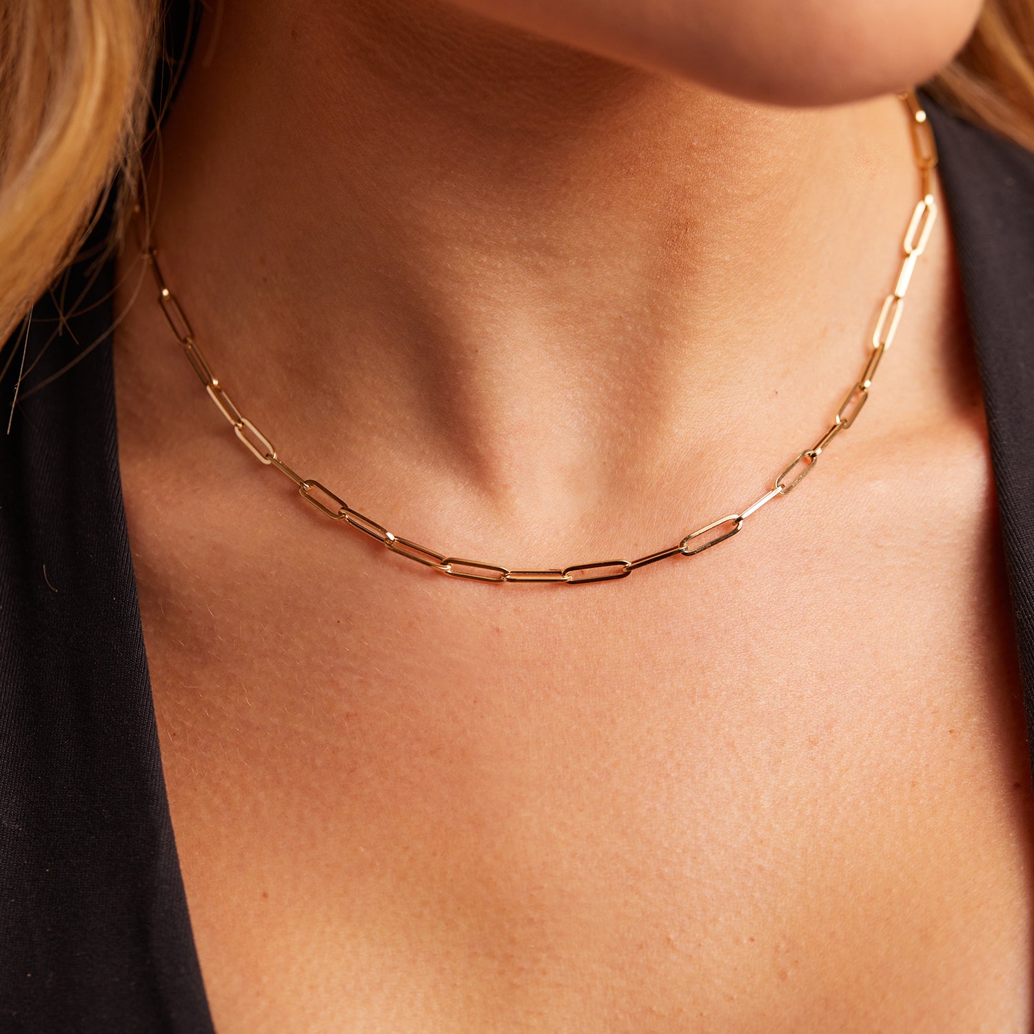 Glamorous and Versatile: The Allure of Gold Paperclip Necklaces | Diamond  Registry